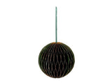HBx natural living bola navideña de papel10cm verde