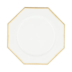 Hbx natural living placa base hexagonal dia33cm oro blanco