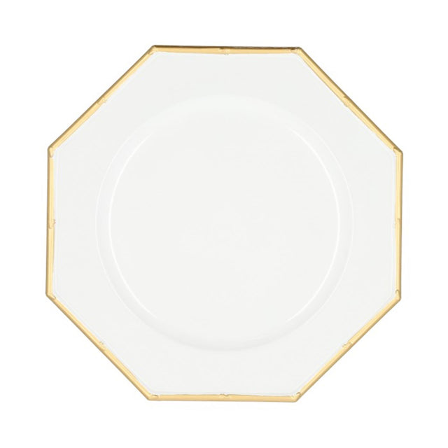 Hbx natural living placa base hexagonal dia33cm oro blanco
