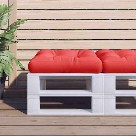 VidaXL cojín palet 50x50x12 cm tela rojo