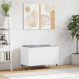 Vidaxl platenkast 74,5x38x48 cm bewerkt hout wit