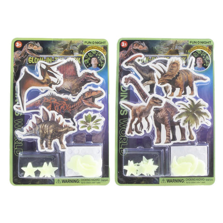 Pegatinas que brillan en la oscuridad dino 26 piezas, 2 surtidas