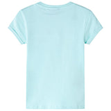 VidaXL Camisa infantil 140 azul mar claro