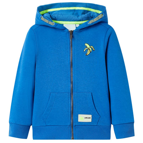 Chaleco infantil vidaxx con capucha y cremallera 92 azul