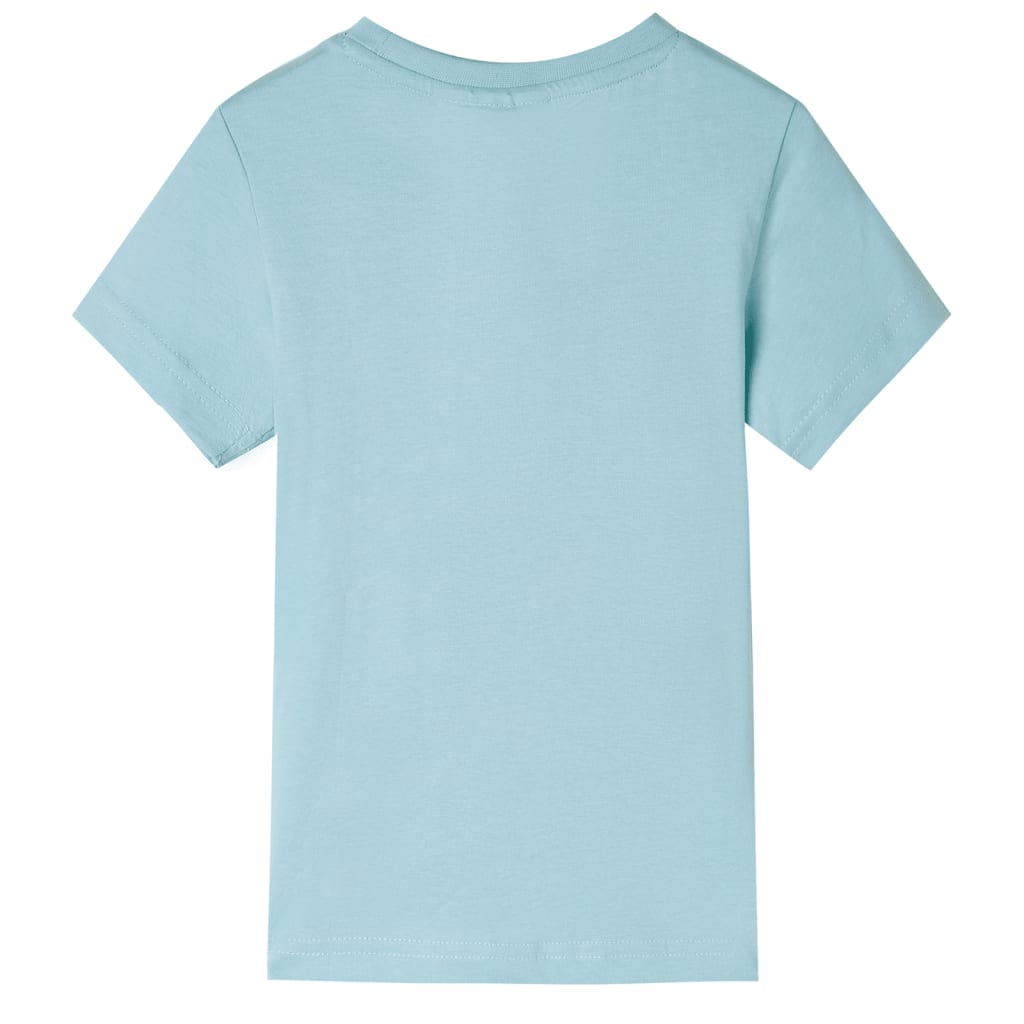 VidaXL Camisa infantil 140 azul mar claro