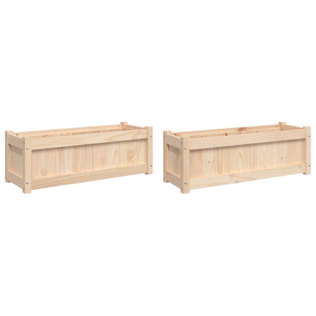 Jardineras vidaxx 2 piezas cm madera maciza de pino