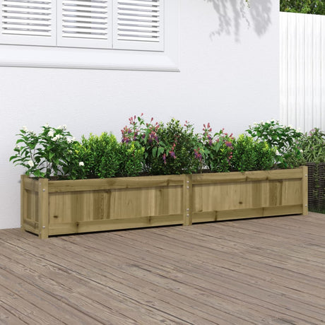 Jardinera vidaxx 180x31x31 cm madera de pino impregnada
