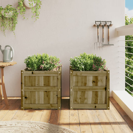 Jardineras vidaxl 2 cm madera impregnada