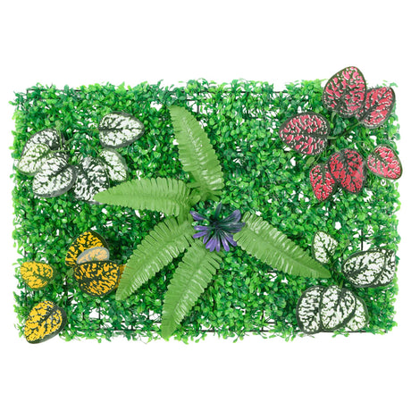 Vidaxxl valla con plantas artificiales 6 piezas 40x60 cm verde