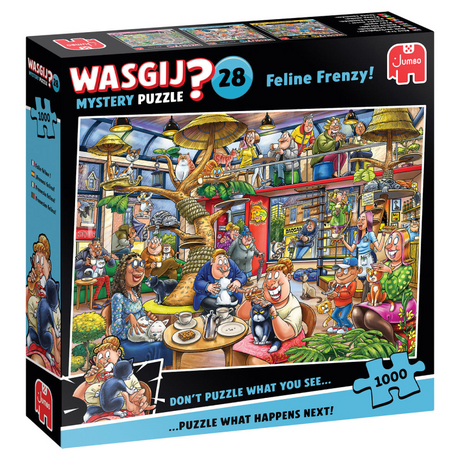 Wasgij Mystery 28: ¡juego del gato y el ratón! - rompecabezas de 1000 piezas - rompecabezas