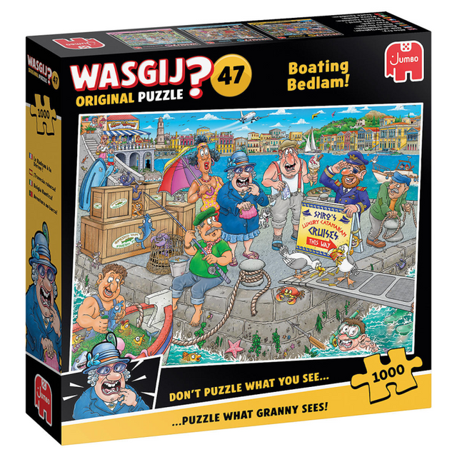 Rompecabezas Jumbo Wasgij original 47: ¡al barco! - 1000 uds.