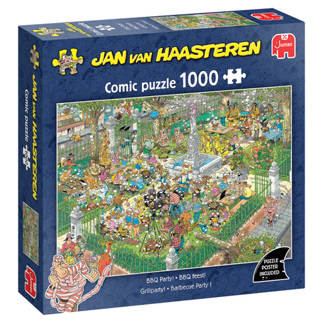 Jan van Haasteren - ¡Fiesta de barbacoa! - rompecabezas de 1000 piezas - rompecabezas