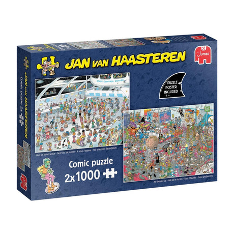 Rompecabezas de Jan van Haasteren - danos espacio como en la película - 2x1000 piezas.