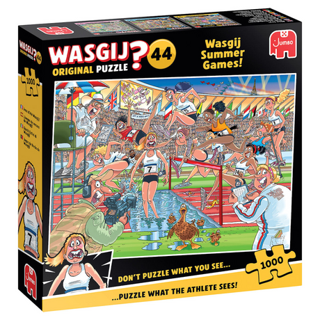 Rompecabezas jumbo wasgij original 44 - ¡juegos de verano!, 1000 piezas.