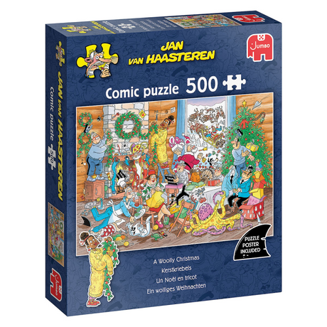Puzzle jumbo 500 piezas Puzzle navideño jvh Christmas jitters.