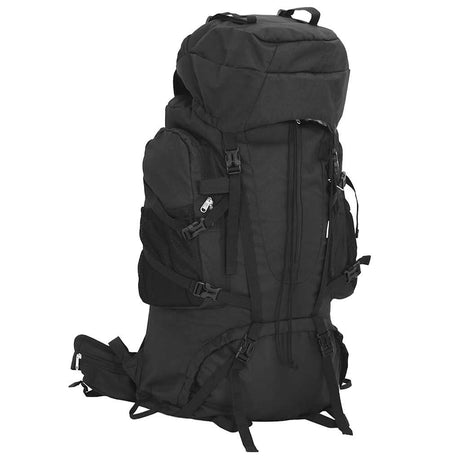 VidaXL mochila de senderismo 60 l tejido oxford negro
