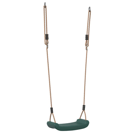 Columpio VidaXL para niños, cuerda ajustable para 1 persona, verde