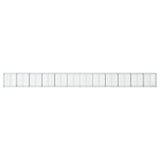 VidaXL Gavión 1200x50x100 cm hierro galvanizado color plata