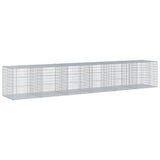 VidaXL Gavión 600x100x100 cm hierro galvanizado color plata