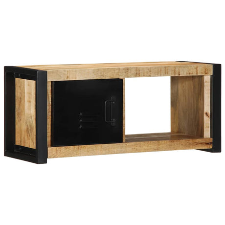 Vidaxl tv-meubel 80x30x35 cm massief ruw mangohout