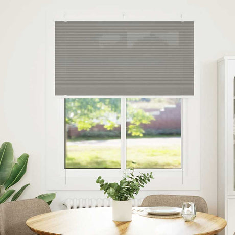 Vidaxx estor enrollable plisado 105x100 cm ancho de tela 104,4 cm antracita