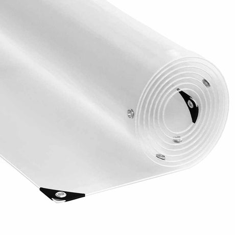 Vidaxx lona transparente con ojales 5x5 m PVC