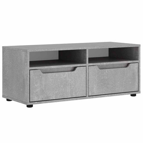 Vidaxl tv-meubel visnes 100x40x38 cm bewerkt hout betongrijs