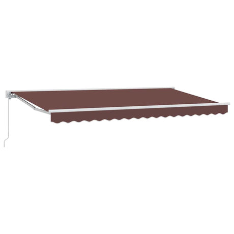 Vidaxl zijde frame bruin 400 x 200 cm polyester met pu-coating