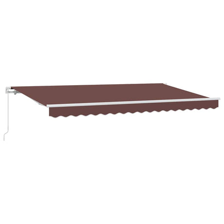 Vidaxl uitschuifbare luifel bruin 400 x 200 cm stof