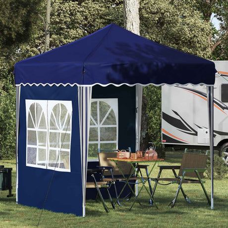 Vidaxl pop-up partytent 195 x 195 x 245 cm blauw oxford stof