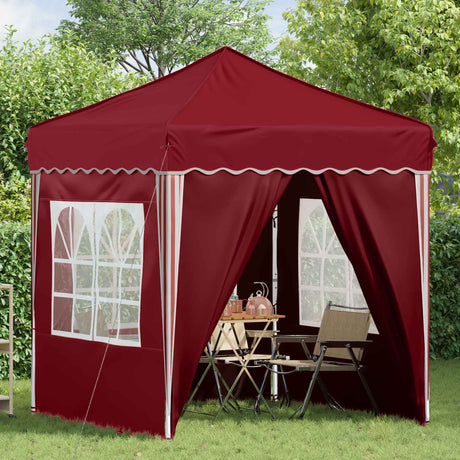 Vidaxl pop-up partytent 195 x 195 x 245 cm bordeauxrood oxford stof