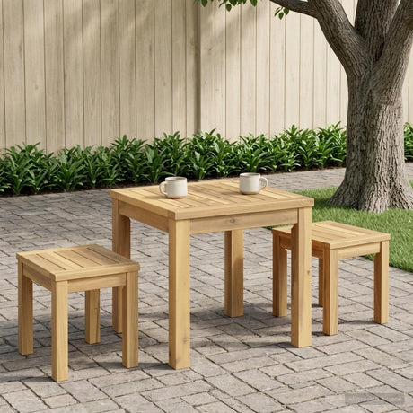 Vidaxl salontafel wit 40 x 40,5 x 36 cm massief acaciahout