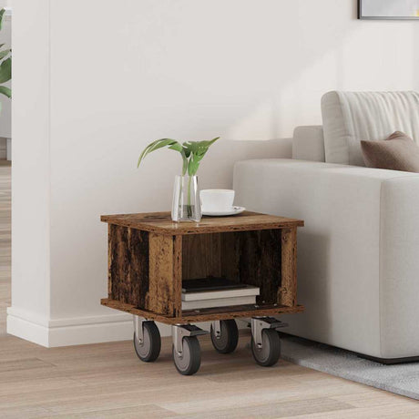 Vidaxl tv-standaard 37 x 35 x 35 cm oudhout bewerkt hout