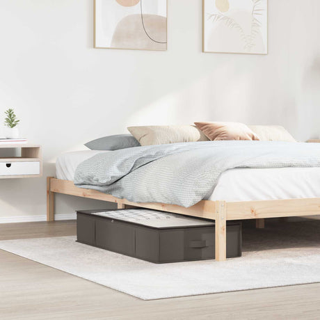 Vidaxl opbergdoos met transparant bovenraam grijs 100 x 50 x 18 cm