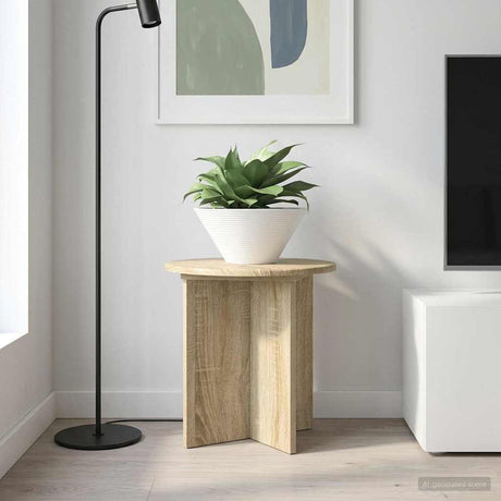 Vidaxl plantenstandaard 2 st sonoma eiken 40 x 40 x 40 cm bewerkt hout