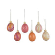 Decoris decoración colgante huevo espuma ø4xh6cm 6 surtido
