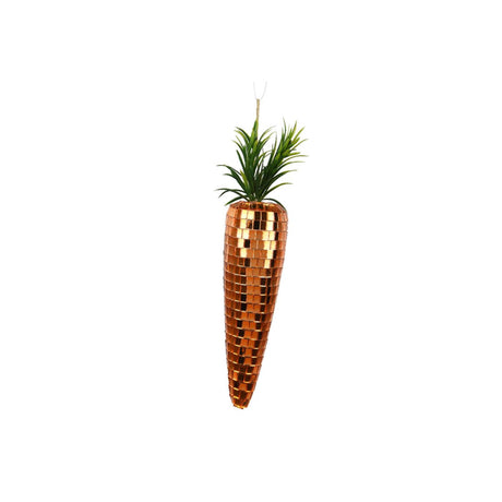 Decoris decoración colgante zanahoria disco espuma naranja juego de 4 piezas 2,5x2,5x13cm