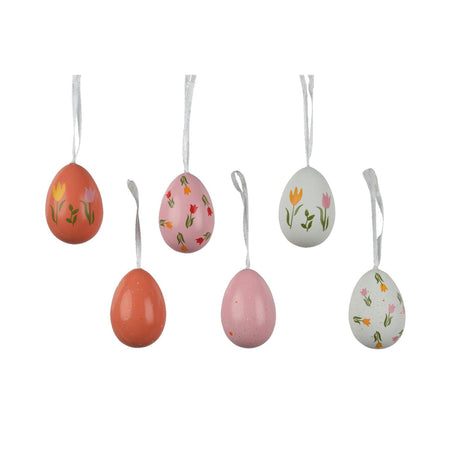 Decoris decoración colgante huevo de Pascua poliestireno 6ø4xh6cm surtido
