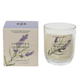 Vela perfumada Decoris en vaso lavanda y manzanilla 20% cera de manteca de karité dia7,8x9cm 20 horas de combustión