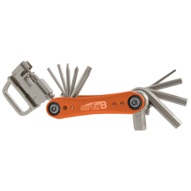 MultiTool TB-FD40 17 Funciones 73 x 45 mm de acero inoxidable naranja