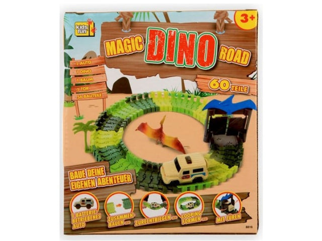 Jonotoys magic road dino pista de coches 60 piezas