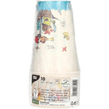Papstar juego de 10 vasos para beber tripulación pirata cartón 0,2l ã˜7x9,7cm