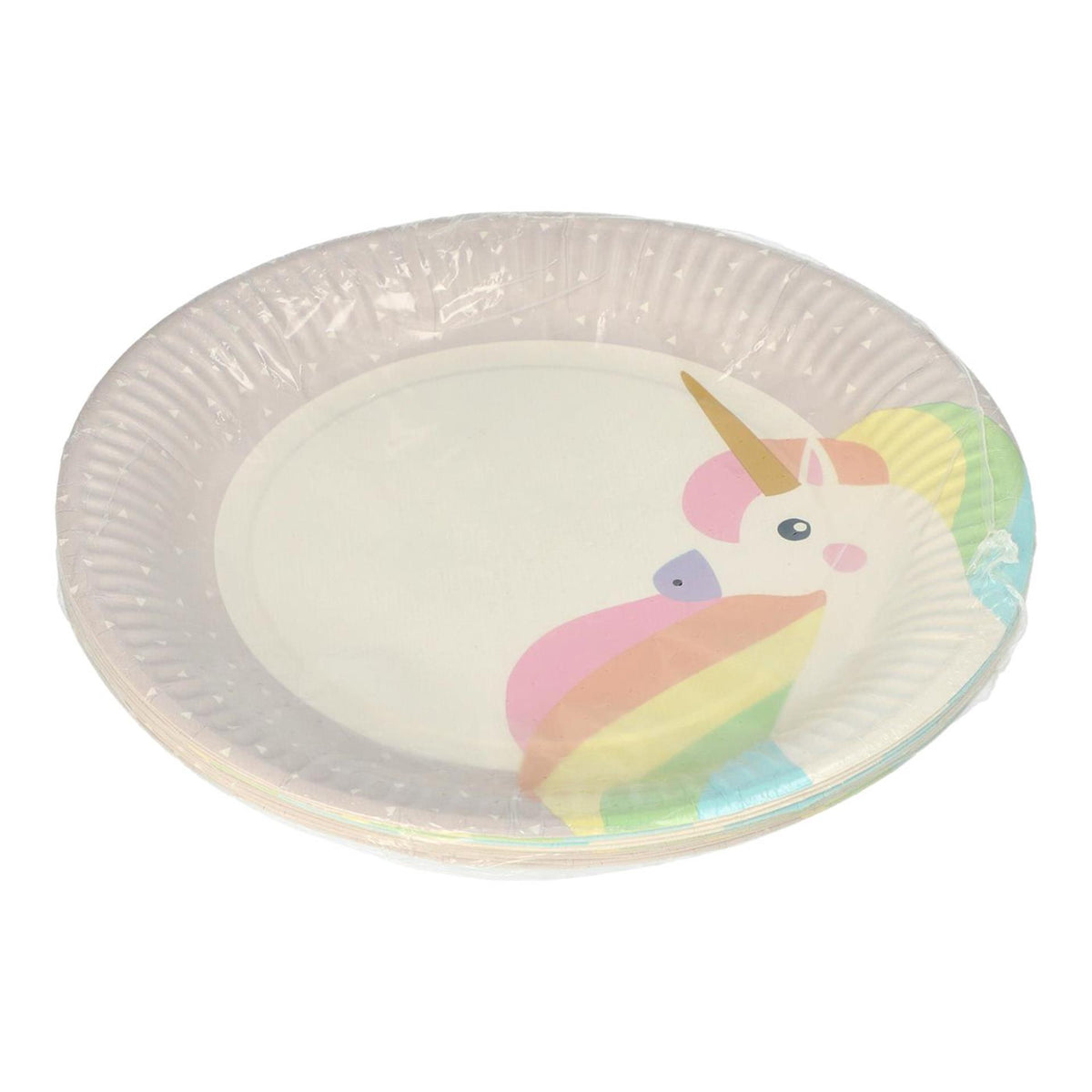 Papstar set de 10 platos de cartón unicornio ã˜23cm