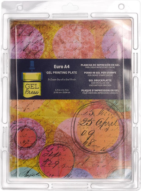 Plancha de impresión de prensa de gel - gel - a4 - 20,95 x 29,84 cm