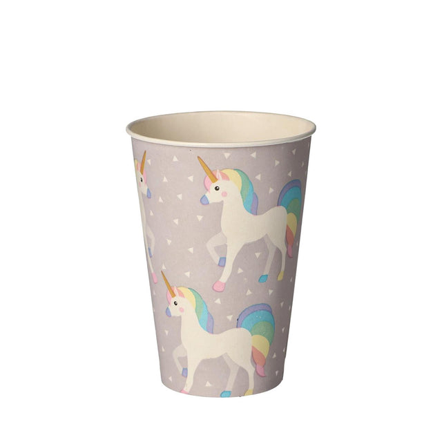 Papstar juego de 10 vasos unicornio cartón 0,2l ã˜7x9,7cm