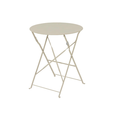 Decoris conjunto bistro helsingborg acero exterior blanquecino ø60xh71cm
