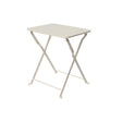 Mesa auxiliar Decoris Gotemburgo acero exterior blanco roto 40x30x45cm
