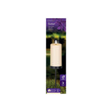 Vela solar Lumineo con tapón plástico crema ø7xh117cm