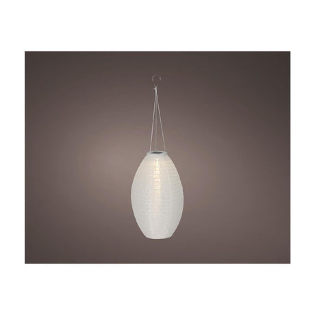 Lumineo farol solar nylon blanco ø22xh33cm