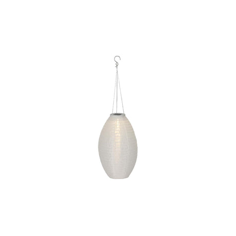 Lumineo farol solar nylon blanco ø22xh33cm